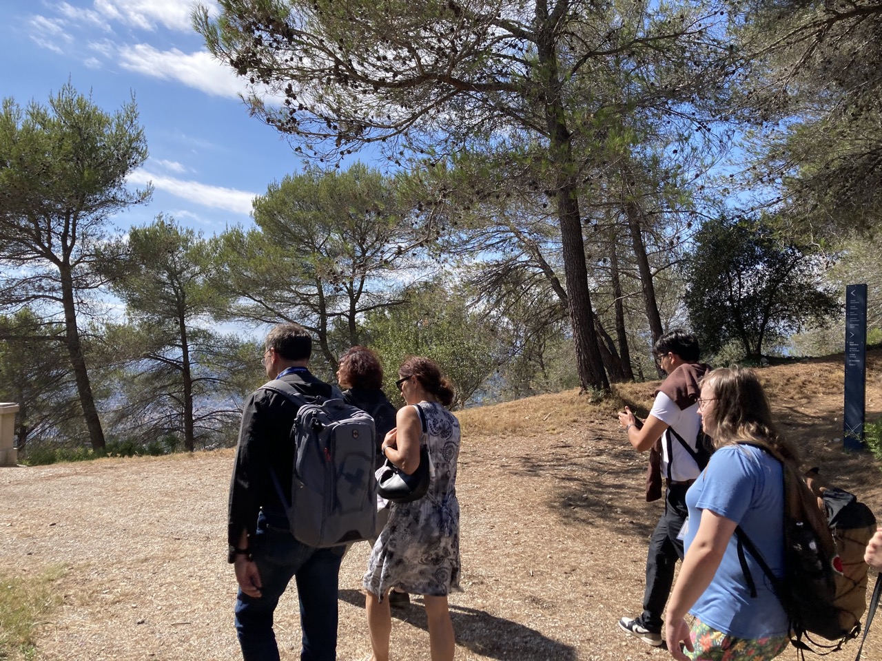 Walking to the observatory - 1